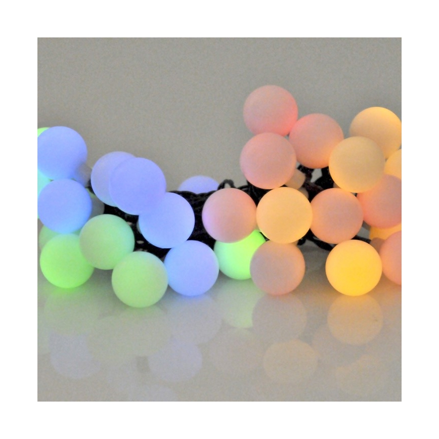 Corrente solar LED RGB PARTY 30xLED/1,2V 400 mAh 3,9 m IP44
