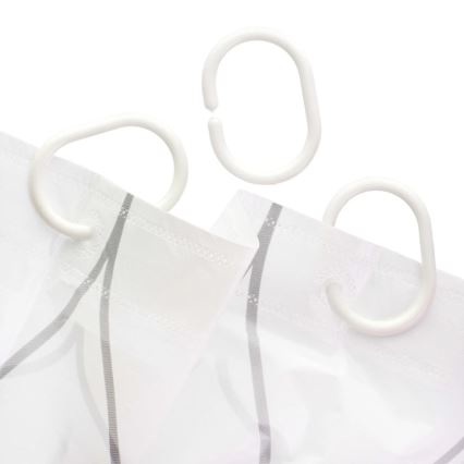 Cortina de duche TORO EASY 178x199 cm branco/amarelo