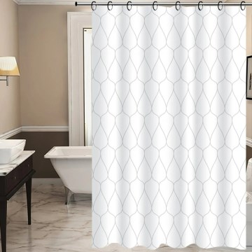 Cortina de duche  TORO EASY 178x199 cm branco/cinzento