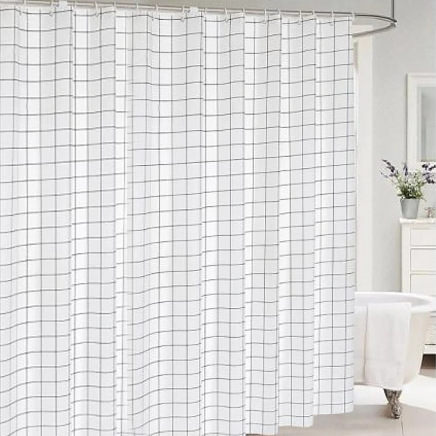 Cortina de duche TORO EASY 178x199 cm branco/preto