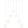 Cortina de Natal LED 70xLED/3,6W 567x125 cm branco quente