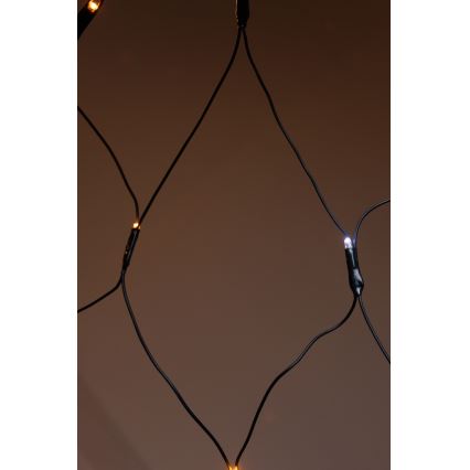 Cortina de Natal LED para exterior NET 240xLED/7,2W/230V 1,5x2 m IP44 branco quente