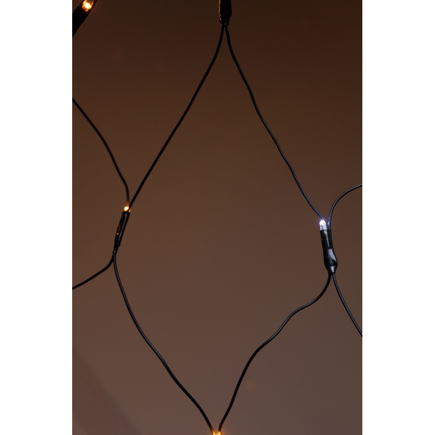 Cortina de Natal LED para exterior NET 240xLED/7,2W/230V 1,5x2 m IP44 branco quente
