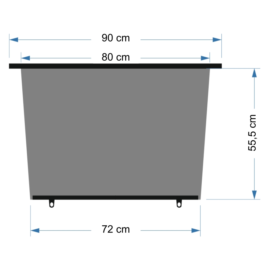 Cortina de sol para o vidro traseiro de um carro 90 cm preto