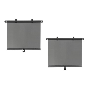 Cortina de sol para ventosas com fecho 42 cm 2 pcs cinzento