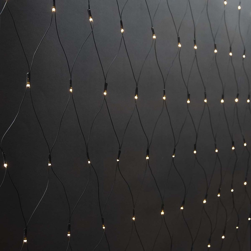Cortina exterior de Natal LED 160xLED/7 funções 5m IP44 branco quente