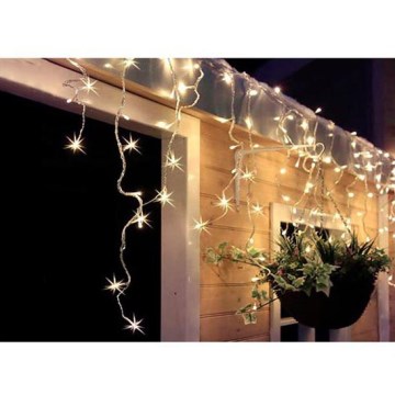 Cortina exterior de Natal LED 360xLED/8 funções 15m IP44 branco quente