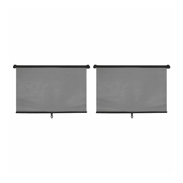 Cortina para sol 45 cm 2 pcs cinzento