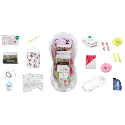 COSING - Kit inicial de 16 peças para recém-nascido, branco
