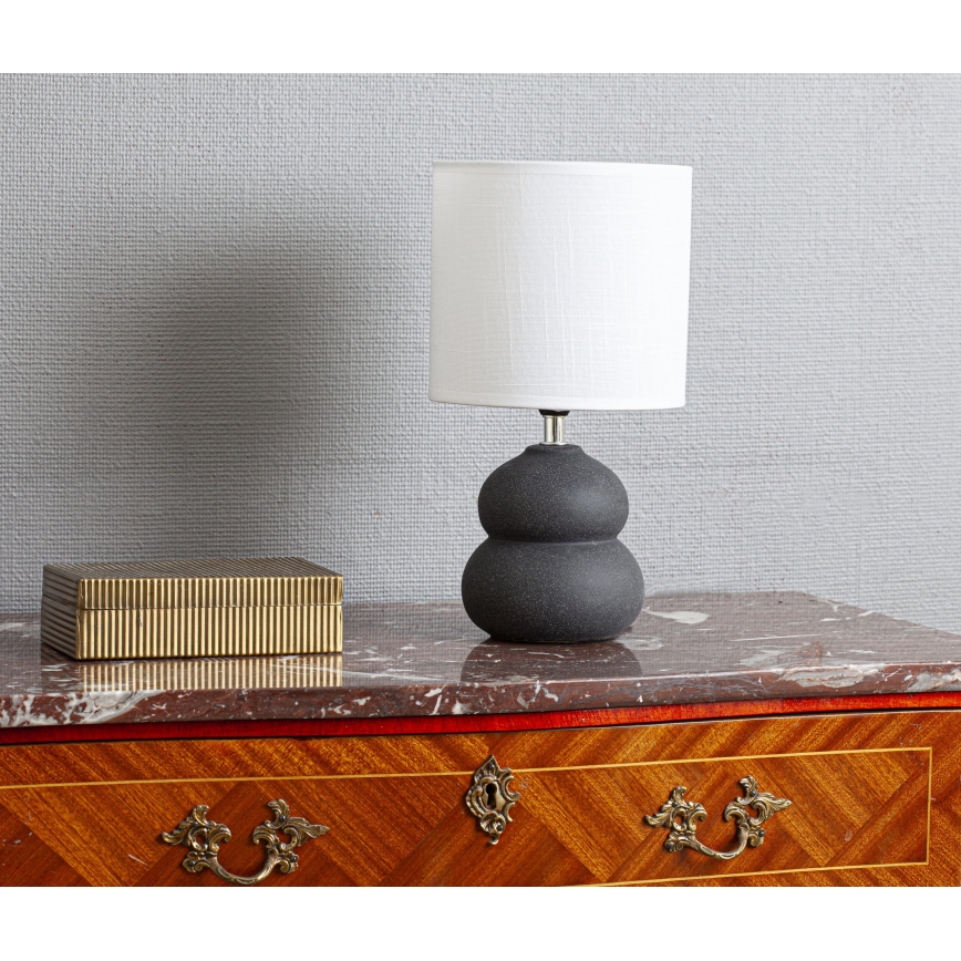 Cottex - Candeeiro de mesa LUCIE 1xE14/8W/230V cinzento