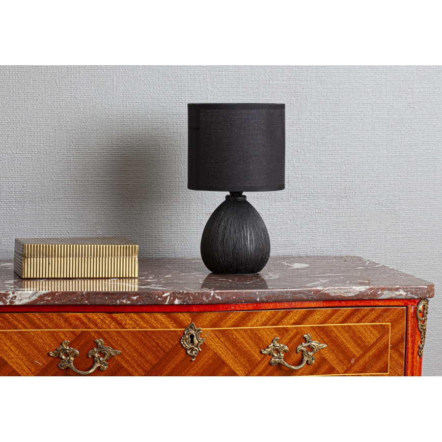Cottex - Candeeiro de mesa MADISON 1xE14/8W/230V preto