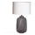 Cottex - Candeeiro de mesa BLAKE 1xE27/8W/230V cinzento