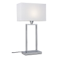 Cottex - Candeeiro de mesa KENSINGTON 1xE14/40W/230V prateado