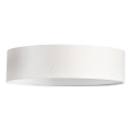Cottex - Candeeiro de teto ABBIE 3xE27/8W/230V diâmetro 50 cm branco