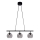 Cottex - Lustre suspenso por cabo CAPELLA 3xE14/40W/230V fumê/preto