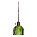 Cottex - Pendente NORA em cabo 1xE14/5W/230V verde