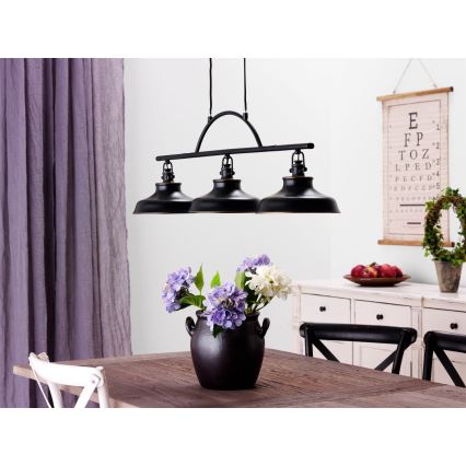 Cottex - Lustre suspenso em cabo NEW HAVEN 3xE14/40W/230V