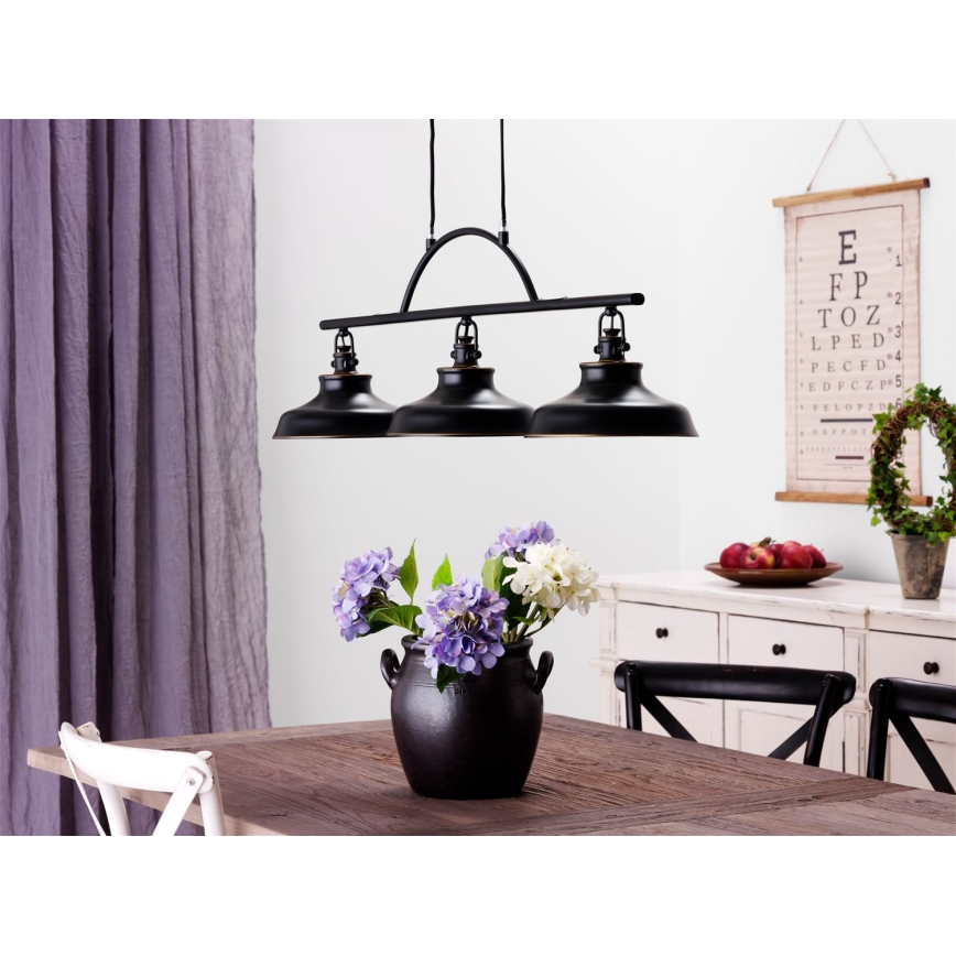 Cottex - Lustre suspenso em cabo NEW HAVEN 3xE14/40W/230V