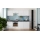Cozinha CELESTE 240 cm, acabamento branco brilhante