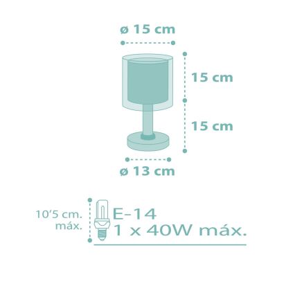 Dalber 41001H - Lâmpada de criança DOTS 1xE14/40W/230V