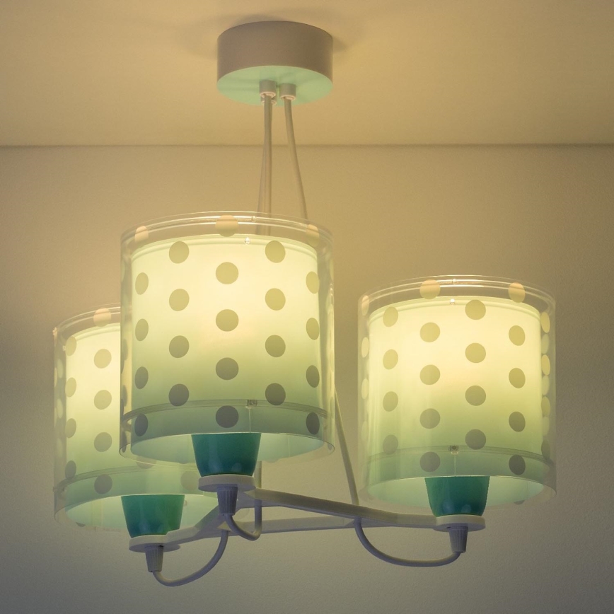 Dalber 41007H - Candelabro de criança DOTS 3xE27/60W/230V