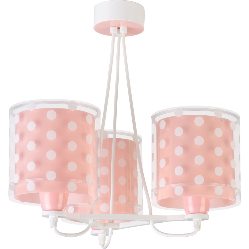 Dalber 41007S - Candelabro de criança DOTS 3xE27/60W/230V