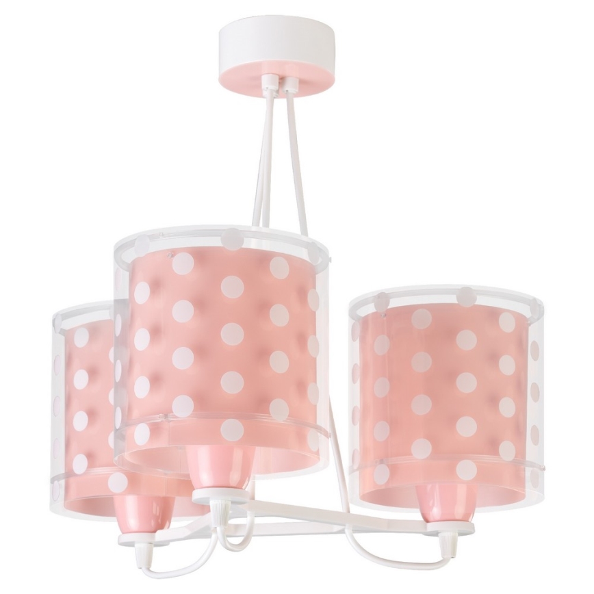 Dalber 41007S - Candelabro de criança DOTS 3xE27/60W/230V