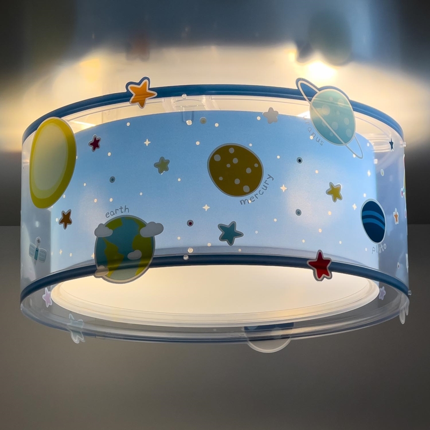 Dalber 41346 - Iluminação de teto de criança PLANETS 2xE27/60W/230V
