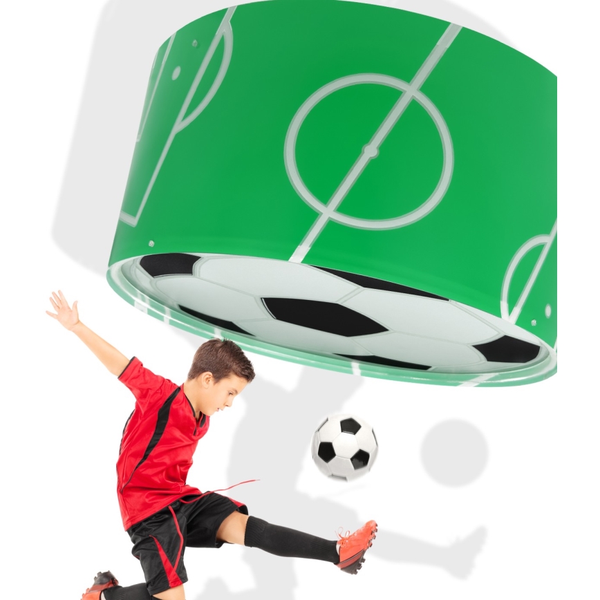 Dalber 41736 - Iluminação de teto de criança FOOTBALL 2xE27/15W/230V