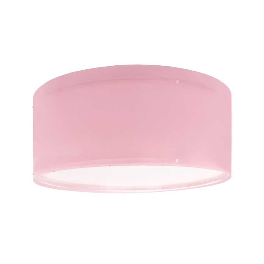Dalber 42006S - Iluminação de teto para crianças COLOR LIGHT 2xE27/15W/230V rosa