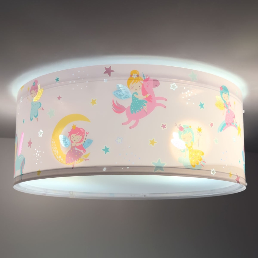 Dalber 42496 - Iluminação de teto para crianças FAIRY DREAMS 2xE27/15W/230V