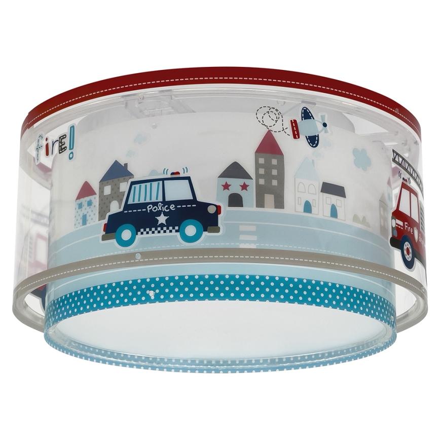 Dalber 60616 - Iluminação de teto de criança POLICE 2xE27/60W/230V