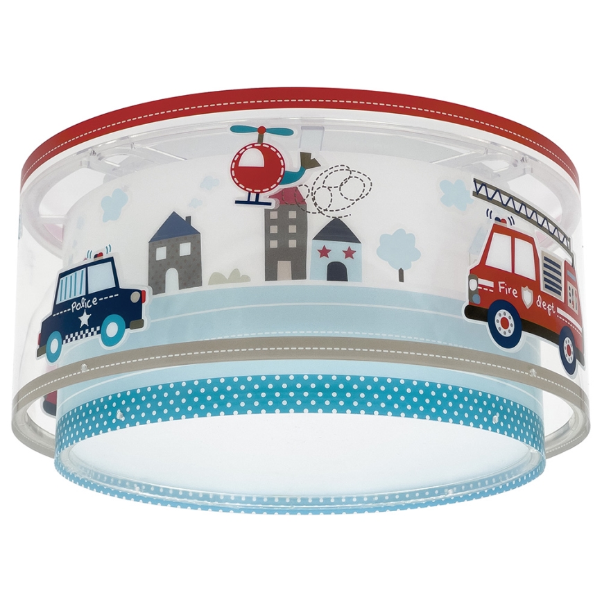 Dalber 60616 - Iluminação de teto de criança POLICE 2xE27/60W/230V