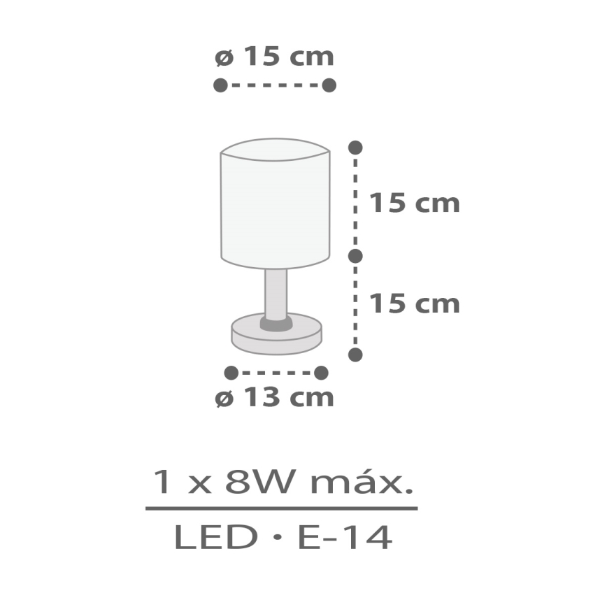 Dalber 60621 - Candeeiro de criança RHICO AND CROCO 1xE14/8W/230V