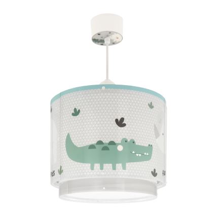 Dalber 60622 - Candeeiro de criança RHICO AND CROCO 1xE27/15W/230V