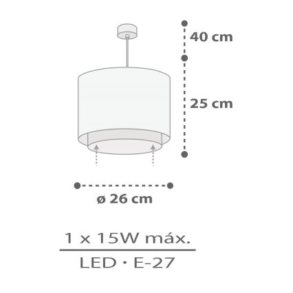 Dalber 60622 - Candeeiro de criança RHICO AND CROCO 1xE27/15W/230V