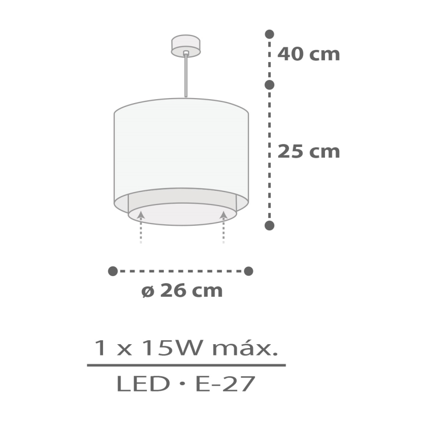 Dalber 60622 - Candeeiro de criança RHICO AND CROCO 1xE27/15W/230V