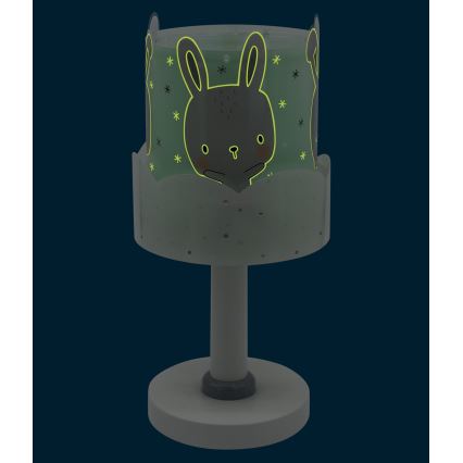 Dalber 61151H - Candeeiro de criança BUNNY 1xE14/40W/230V verde
