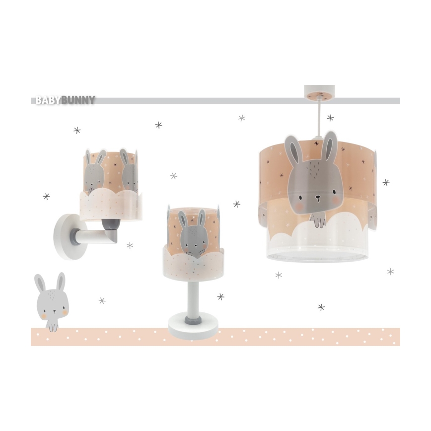 Dalber 61151S - Candeeiro de criança BUNNY 1xE14/40W/230V laranja