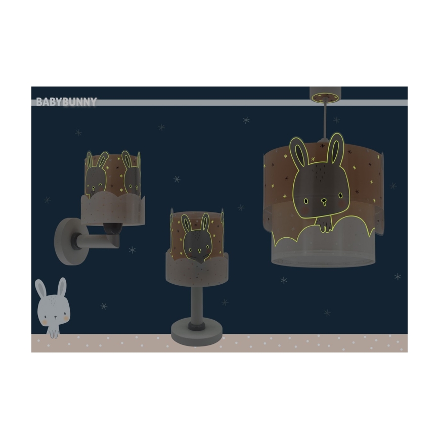 Dalber 61151S - Candeeiro de criança BUNNY 1xE14/40W/230V laranja