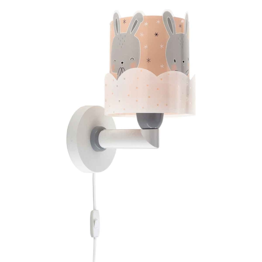 Dalber 61159S - Iluminação de parede de criança BUNNY 1xE27/60W/230V laranja