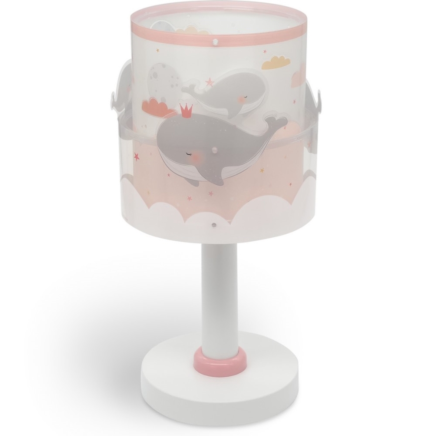Dalber 61171S - Candeeiro de criança WHALE DREAMS 1xE14/8W/230V rosa