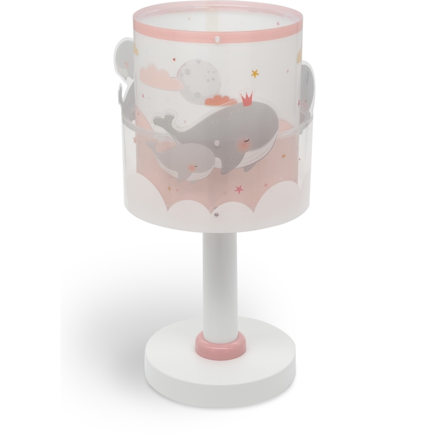 Dalber 61171S - Candeeiro de criança WHALE DREAMS 1xE14/8W/230V rosa