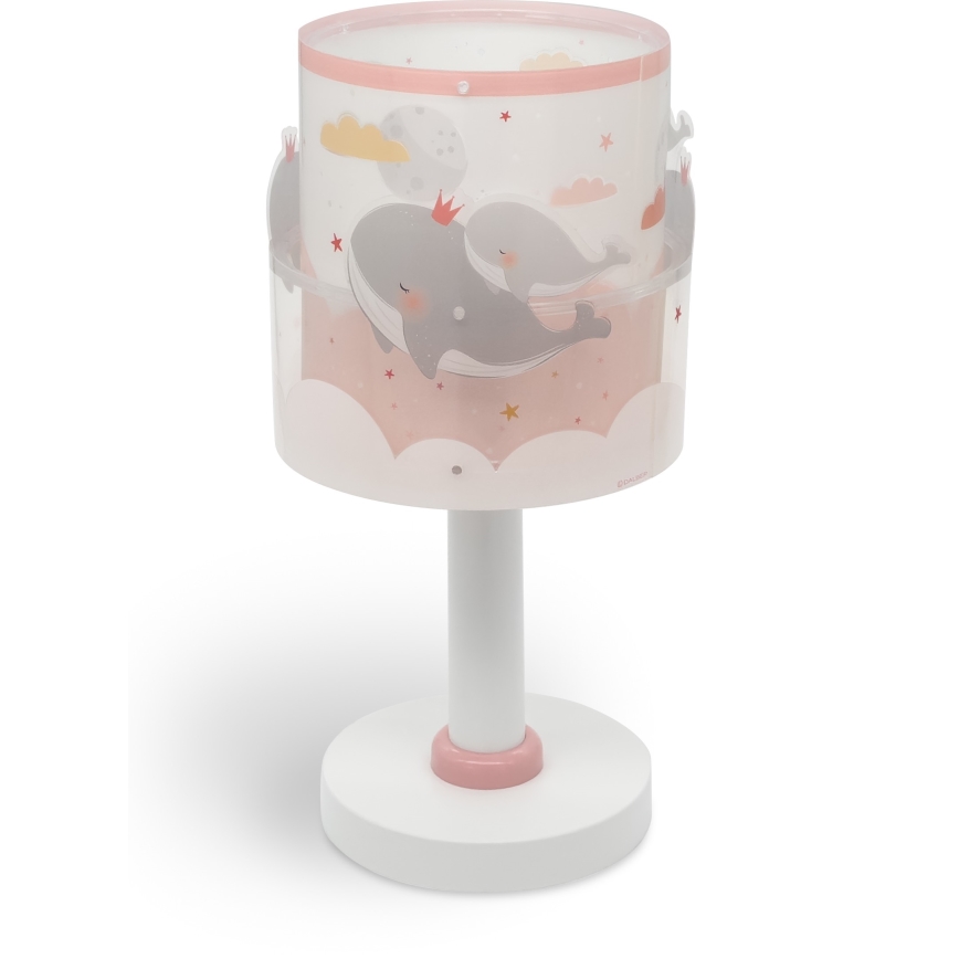 Dalber 61171S - Candeeiro de criança WHALE DREAMS 1xE14/8W/230V rosa