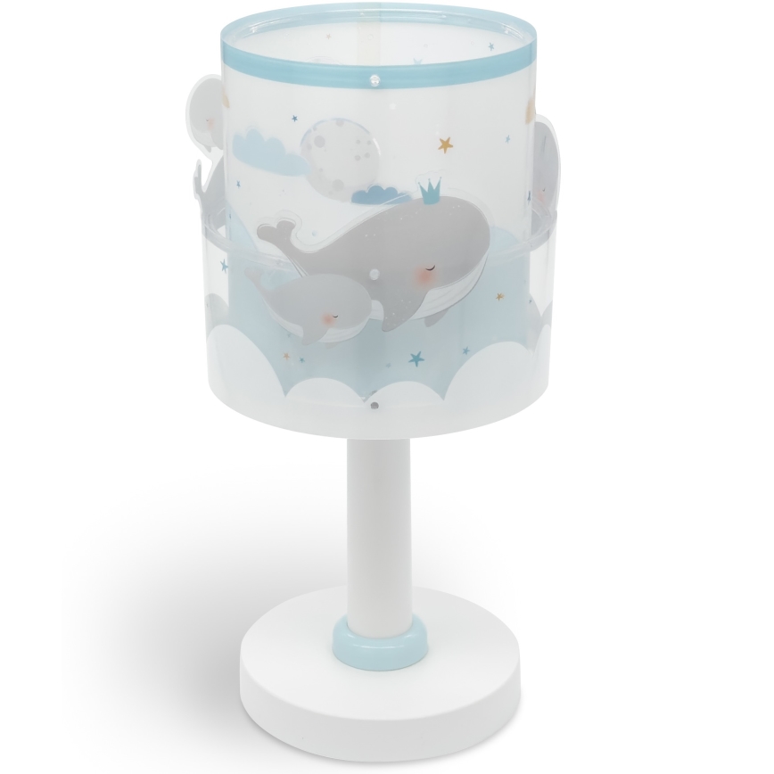 Dalber 61171T - Candeeiro de criança WHALE DREAMS 1xE14/8W/230V azul