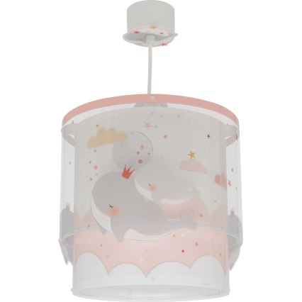 Dalber 61172S - Candelabro de criança WHALE DREAMS 1xE27/15W/230V rosa