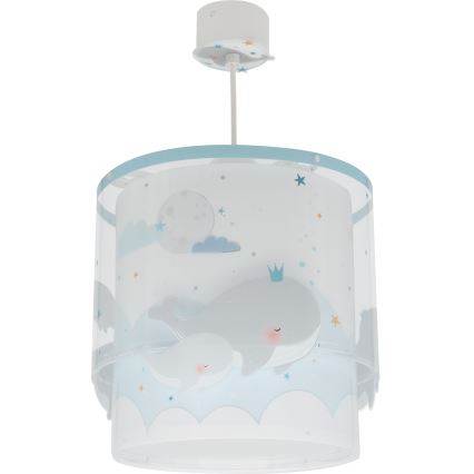 Dalber 61172T - Candelabro de criança WHALE DREAMS 1xE27/15W/230V azul