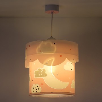 Dalber 61232S - Candelabro de criança MOON 1xE27/60W/230V