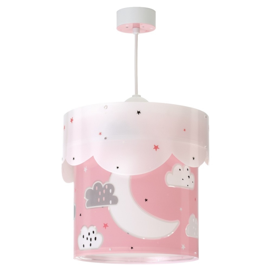 Dalber 61232S - Candelabro de criança MOON 1xE27/60W/230V