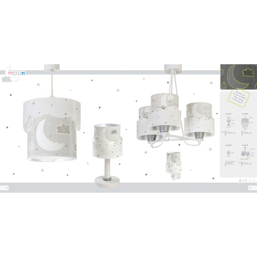 Dalber 61235E - Candeeiro pequeno LED para tomada MOON 1xE14/0,3W/230V